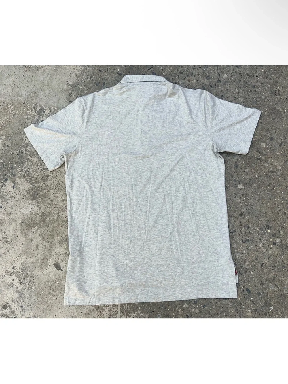 Polo Golf Ralph Lauren Vintage Lisle Polo Shirt‎ XL Grey Plaid 100% Pima Cotton